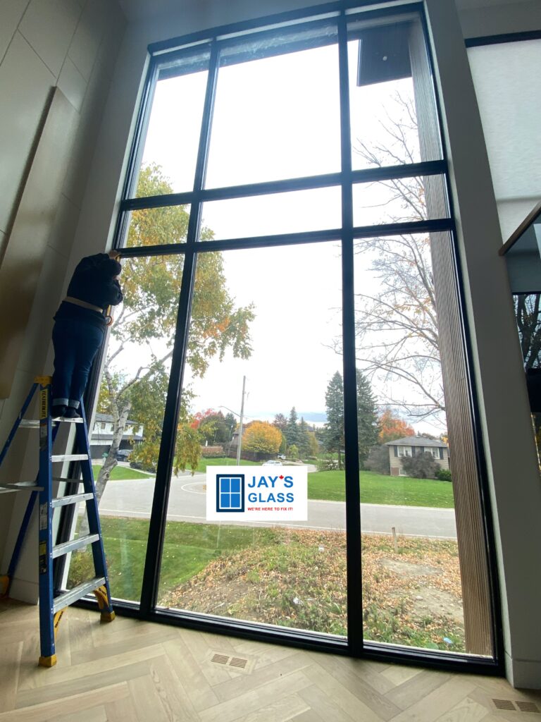 Residential security film installation by Jay's Glass